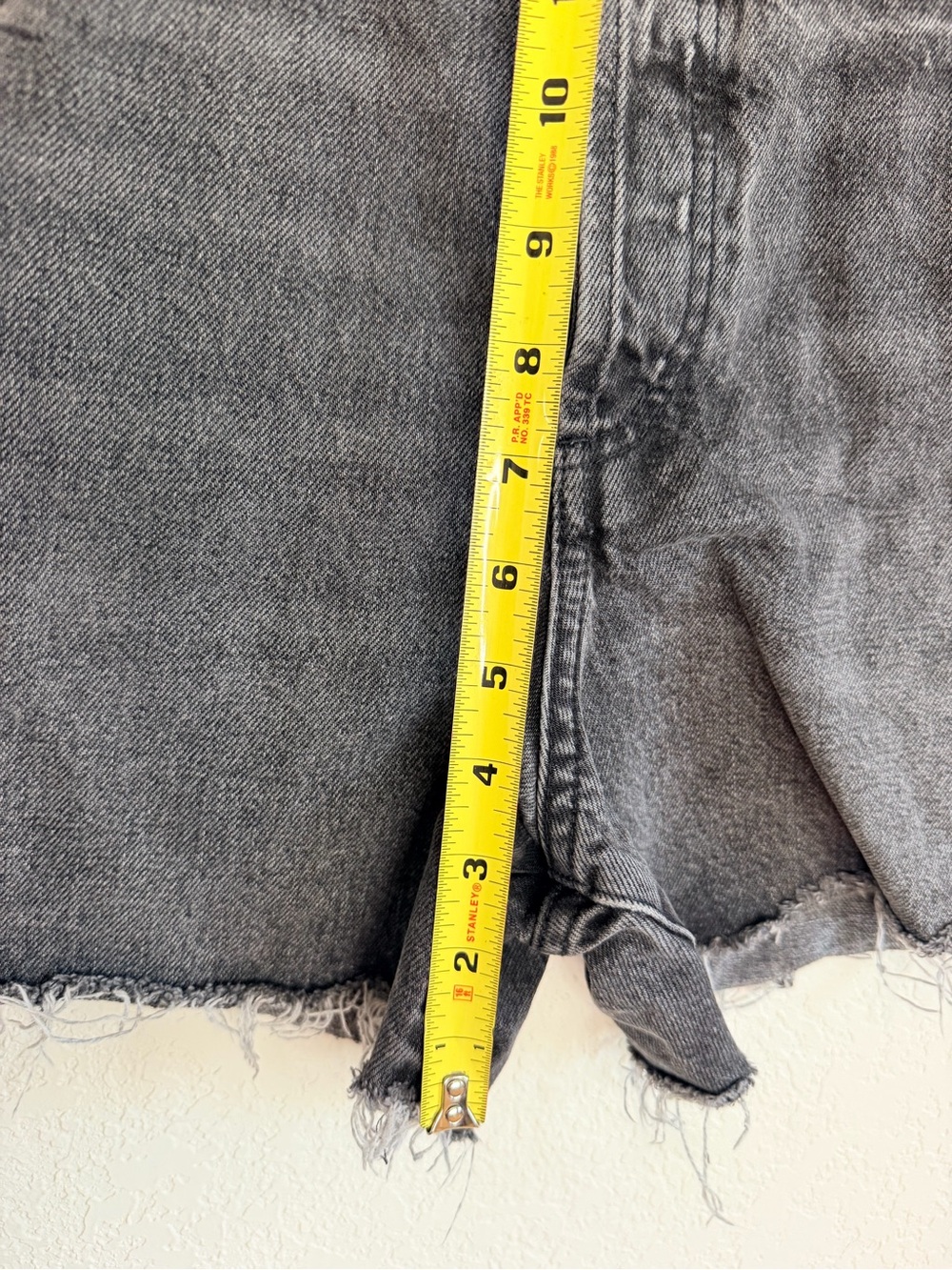 MNG Black Distressed High-Rise Denim Shorts - Women - Picture 6 of 6